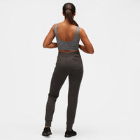 Pantaloni da jogging athleisure color carbone