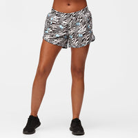 Monochrome Quill Loose Fit Workout Shorts