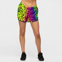 Shorts deportivos holgados con diseño de arco iris de Pawfect