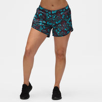 Winter Berries Loose  Fit Workout Shorts