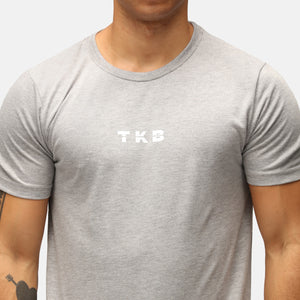 T-shirt tri-mélange gris homme Tkb