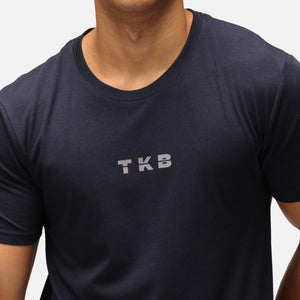 Tkb t-shirt uomo tricolore blu navy