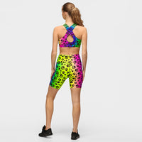 Pantalones cortos para correr Pawfect con diseño de arcoíris