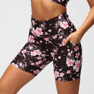 Pantalones cortos para correr Blossom Noir