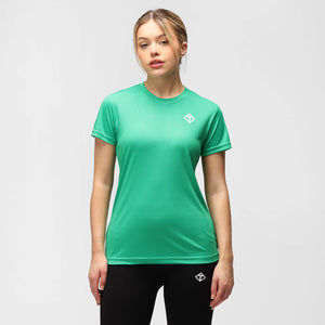 Kelly Green Diamond technisches Damen-T-Shirt