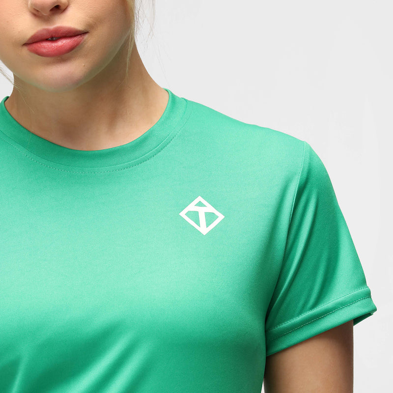 Kelly Green Diamond Ladies Technical T-Shirt