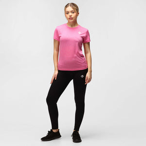 T-shirt technique femme diamant rose mélangé