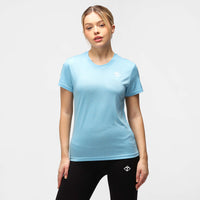 Turquoise Melange Diamond Ladies Technical T-Shirt