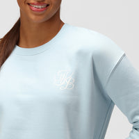 TKB-Sweatshirt in Pastellblau mit Reißverschluss