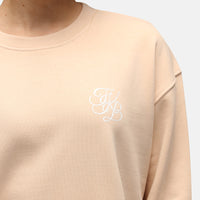TKB Nude-Pastell-Sweatshirt mit Reißverschluss