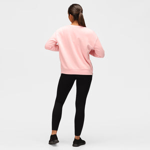 TKB-Rosa-Pastell-Sweatshirt mit Reißverschluss