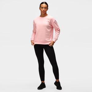 Tkb pink pastel sweatshirt med lynlås