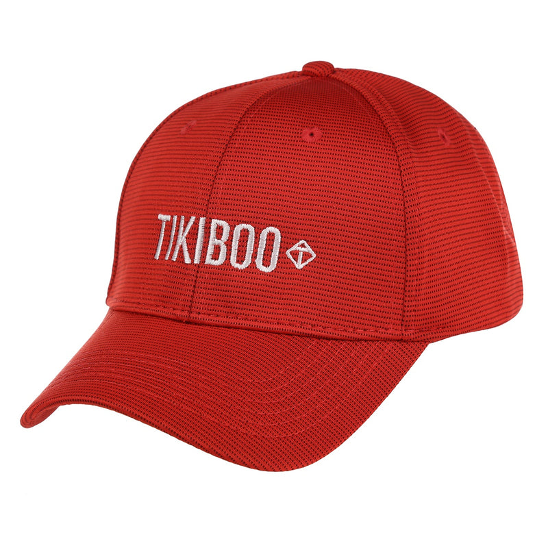 Tikiboo Red Logo Baseball Hat - Front Product View