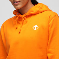 Sudadera con capucha naranja diamante