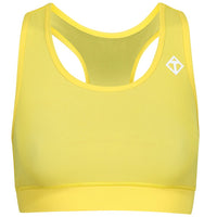 Tikiboo Yellow Racer Back Bra - Front Product View