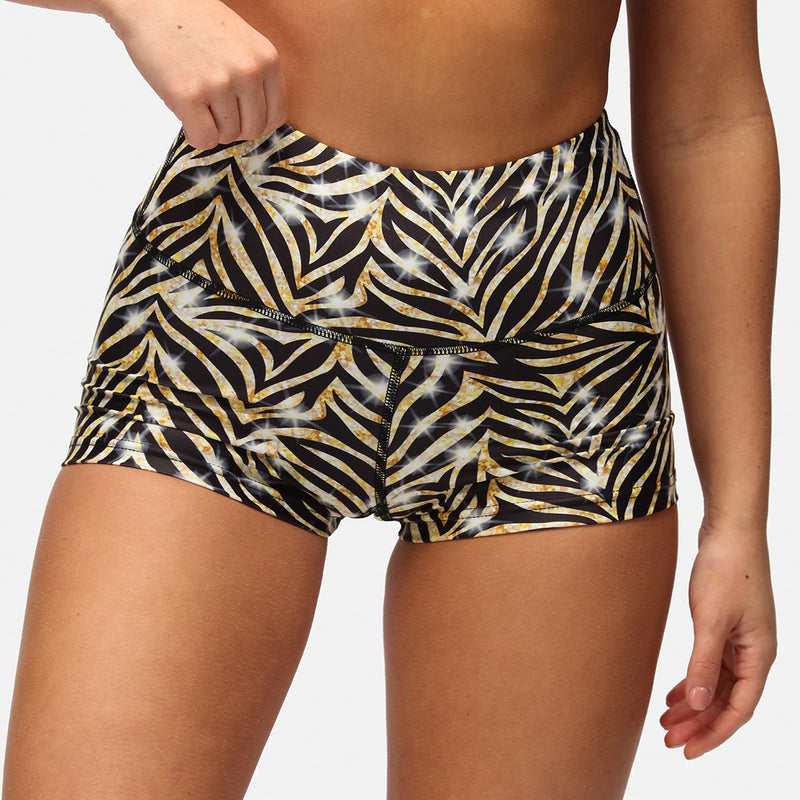 Gilded Tiger TikiBooty Shorts