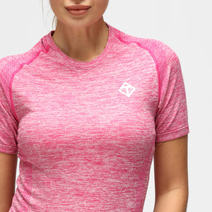 T-shirt sans couture rose