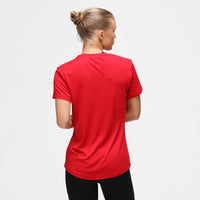 Camiseta técnica mujer diamante rojo